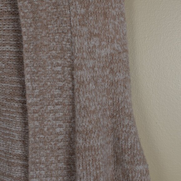 LOFT Womens Lagenlook Long Sleeveless Sweater Vest Tan Cardigan Winter Fall Cozy - Picture 6 of 14